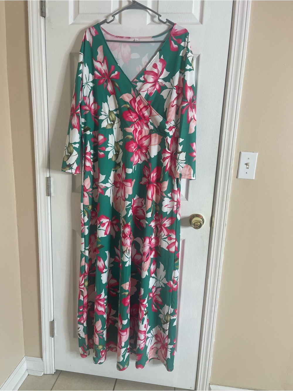 Floral Wrap Maxi Dresses Bundle 3 pieces and a white jacket